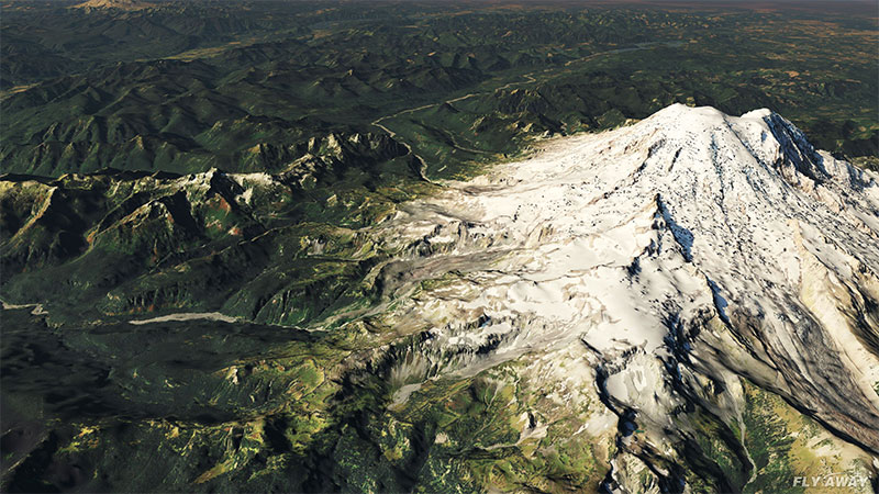 Washington State ortho scenery displayed in X-Plane 11 (also works with XP10).