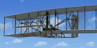 Thumbnail of the Wright brothers' Model B in flight.