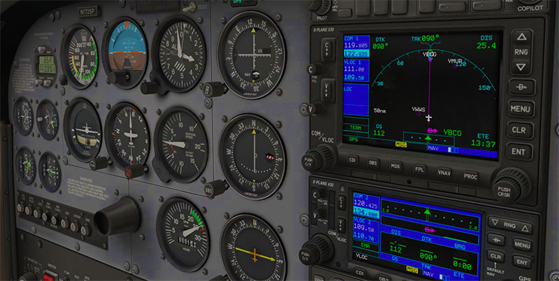 Cessna 3D virtual cockpit.