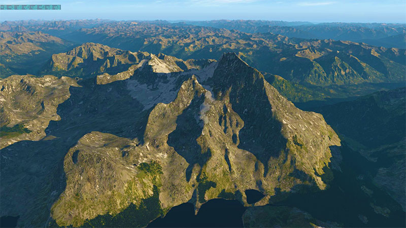 Mesh scenery add-on example in X-Plane 11.