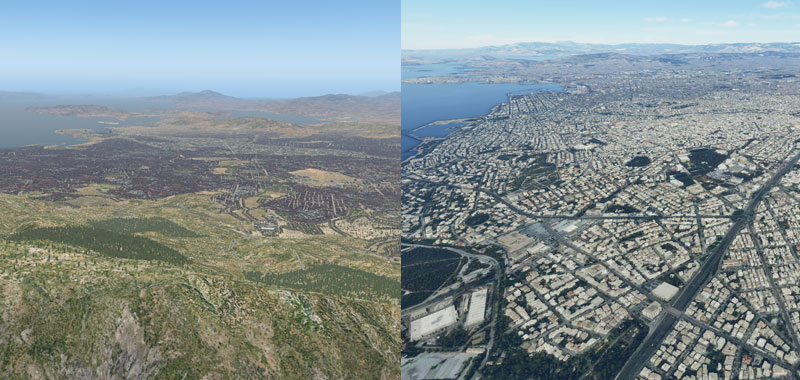 Comparing MSFS to X-Plane 11 over Athens, Greece.