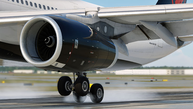 Rolls Royce engine in the latest X-Plane.
