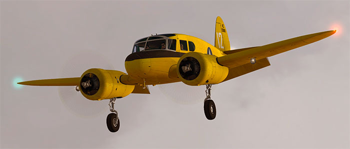 Yellow T-50 on landing approach.