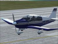 DR400 Robin G-BZIJ on runway.