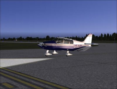 DR400 Robin G-BZIJ on runway.
