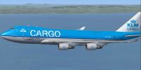 KLM Cargo Boeing 747-406ERF in flight.