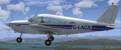 LAC Pipers, Carenado Cherokee in flight.