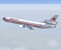 American Airlines McDonnell Douglas/Boeing MD-11 in flight.