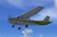 Cessna C172 in flight.