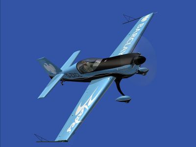 Extra 300S FG-ZXCL - Blades Display Team in flight.