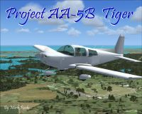 Grumman AA-5B Tiger Project in flight.