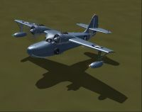 Grumman Goose G21A in low flight.