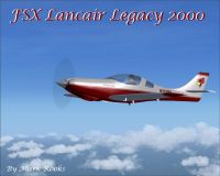 Lancair Legacy 2000 in flight.