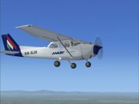 Malev Aero Club Cessna 172 in flight.