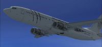 Monster Travel Boeing 737-800 in flight.