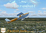 Orange/Black Cessna 150 Aerobat in flight.