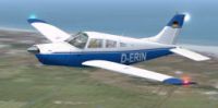 Piper Arrow III in flight.