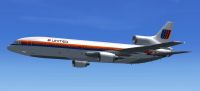 United Airlines Lockheed L-1011 in flight.