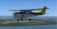 PATTS College Of Aeronautics Cessna 172 in flight.