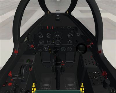 Virtual cockpit of SNCASO SO-4050 Vautour IIN.