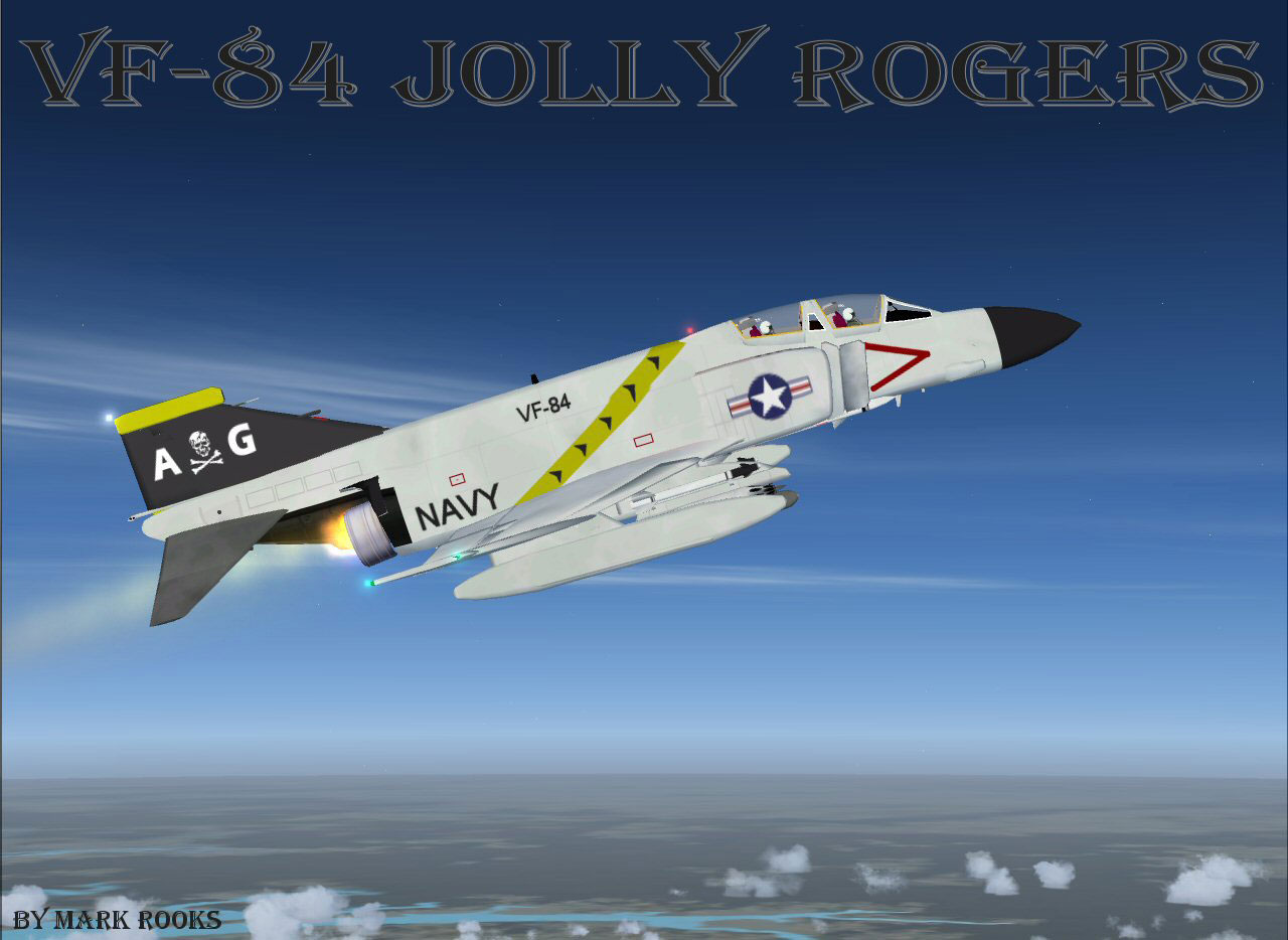 US Navy F 4 Phantom II VF 84 Jolly Rogers For FSX