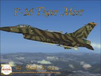 USAF F-16 Tiger Meet in flight.