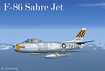 USAF F-86 Sabre in flight.