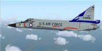 USAF Convair F-102 Delta Dagger 118th FIS in flight.