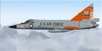 USAF Convair F-102 Delta Dagger 176th FIS in flight.