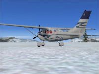 Blue Cessna U206G.