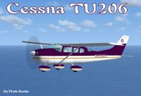 Cessna TU206 in flight.