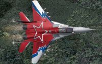 Mikoyan MiG-29 in flight.