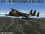 US Army Grumman OV-1 Mohawk 59-2631 in flight.