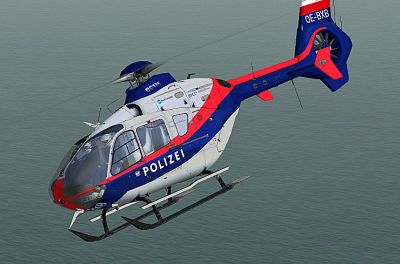 Austrian Police EC 135 in flight.