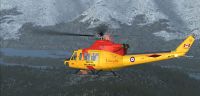 Canadian Forces Bell 412 in flight.