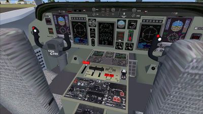Virtual cockpit of CASA C-295AEW.