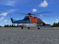 CHC Helikopter Service AS322L2 on the ground.