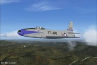 First Kill Jet To Jet P-80 in flight.