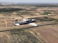 Microsoft Flight Simulator 2004 promotional material showing default aircraft.