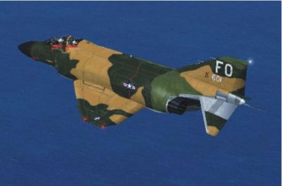 Virtavia F-4 Phantom II in flight.