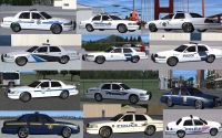 Selection of Crown Victoria Police cars available to download for FSX.