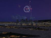 Fireworks Of St. Jean Scenery.