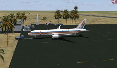 Flamingo Airport Scenery.