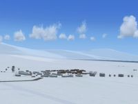McMurdo Ice Station Scenery.
