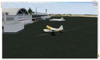 Queen Beatrix Int'l Airport Scenery.