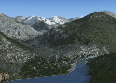 Wilson Lake And River Alaska Scenery.