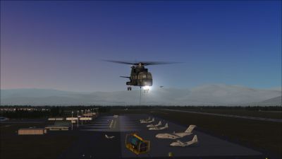 Screenshot of singleload flight.