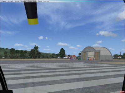 View from the ground, of Barking Sands PMRF Airport Scenery.