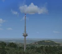 Calden Wind Farms And TV Tower Scenery.