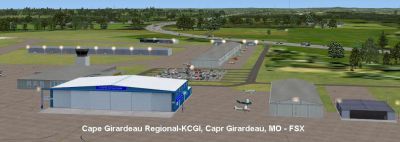 Screenshot of Cape Girardeau Regional Airport Scenery.